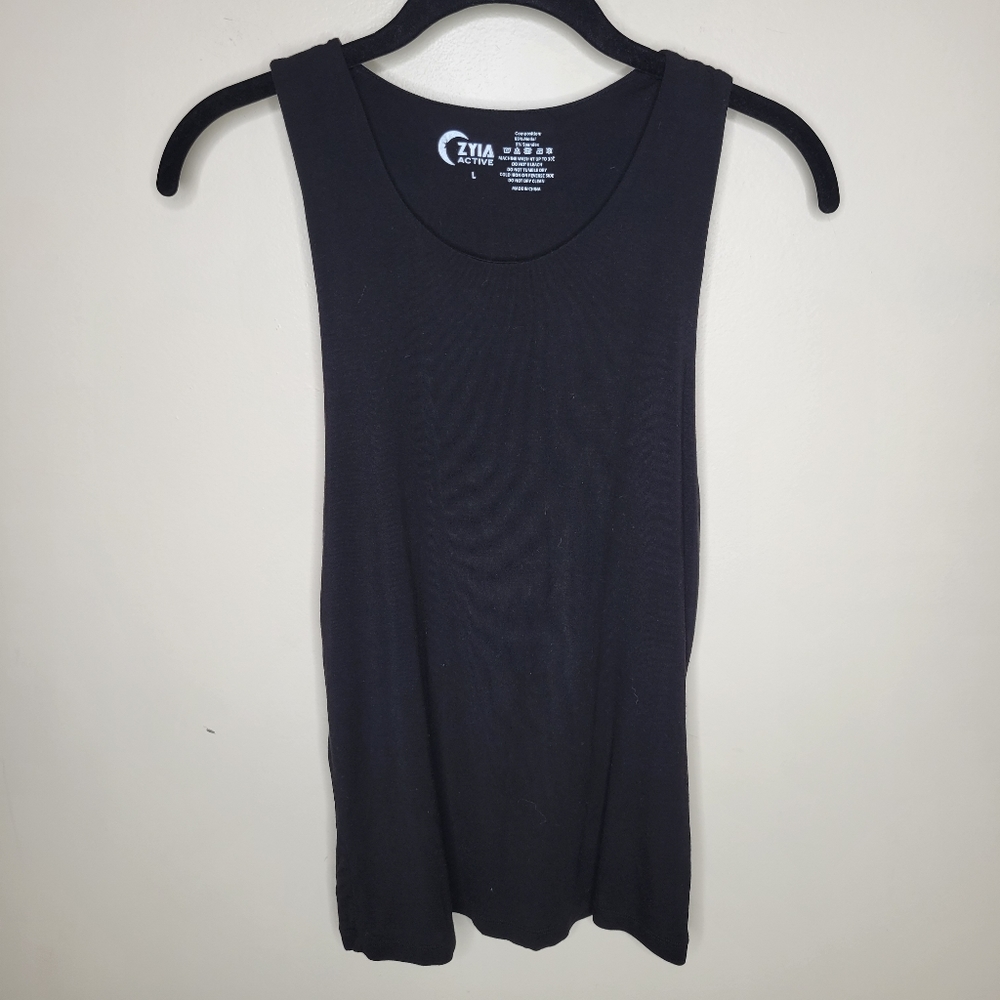 Zyia Double Lined Modal Racerback Tank Top Large